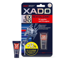 XADO PRIEDAS EX120 benzininiams varikliams atstatyti ir apsaugoti- tubelė 9ml ( 10335 )