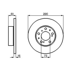 Stabdžių diskas BOSCH 0 986 478 234