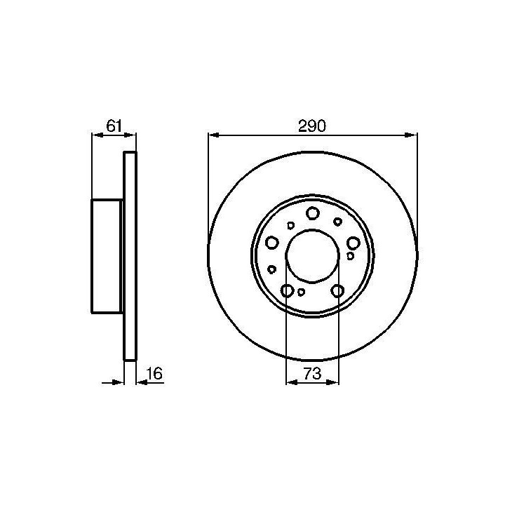 Stabdžių diskas BOSCH 0 986 478 234