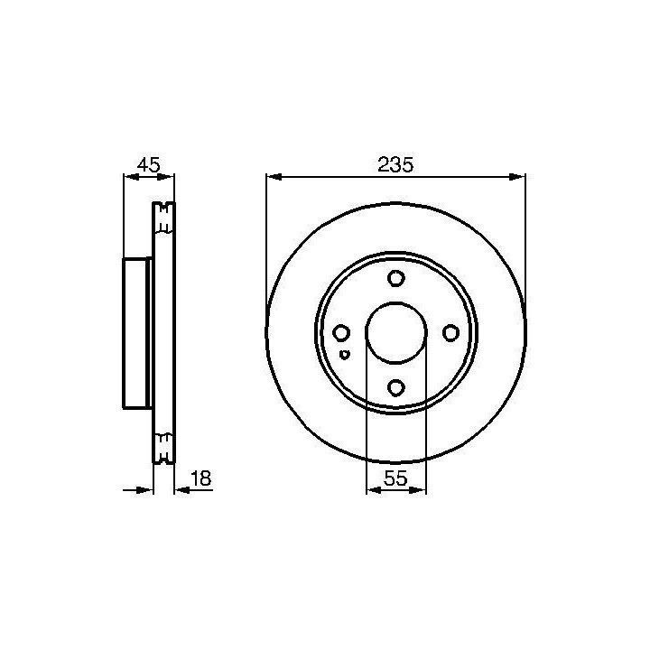 Stabdžių diskas BOSCH 0 986 478 241