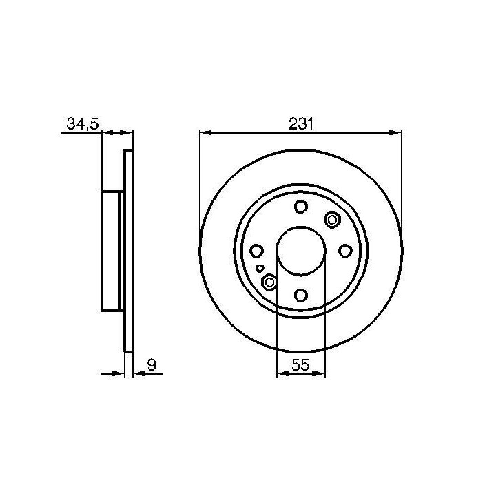 Stabdžių diskas BOSCH 0 986 478 242