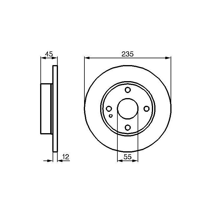 Stabdžių diskas BOSCH 0 986 478 252