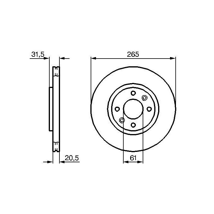 Stabdžių diskas BOSCH 0 986 478 279