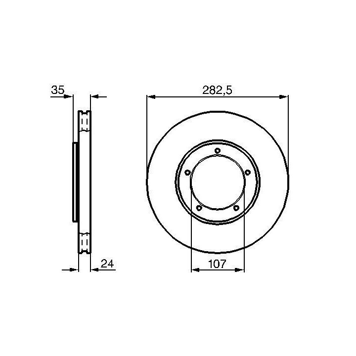 Stabdžių diskas BOSCH 0 986 478 309