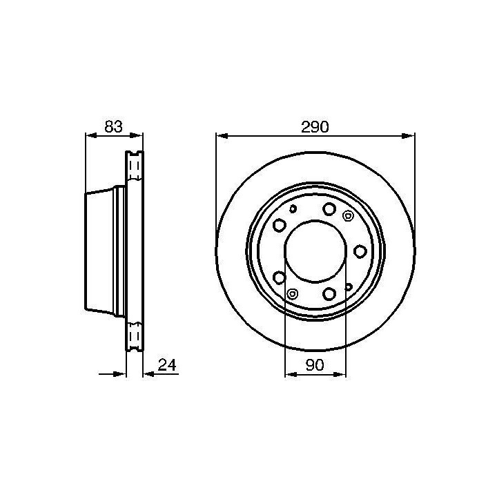 Stabdžių diskas BOSCH 0 986 478 310