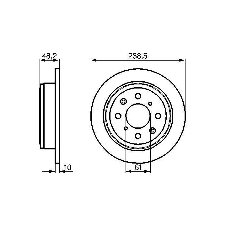 Stabdžių diskas BOSCH 0 986 478 350