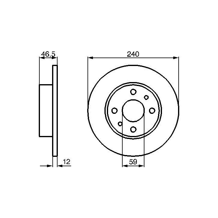 Stabdžių diskas BOSCH 0 986 478 353