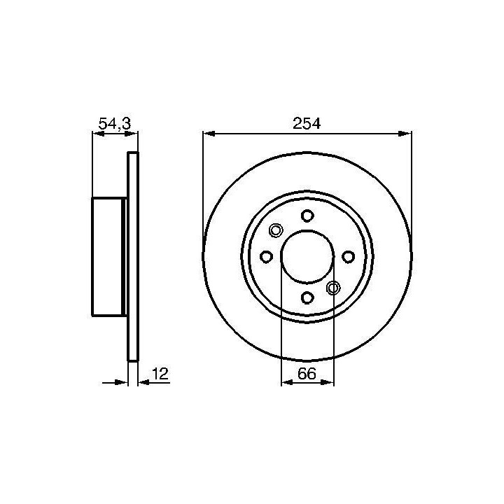 Stabdžių diskas BOSCH 0 986 478 390