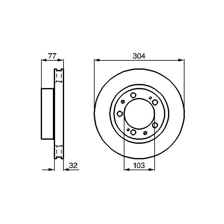 Stabdžių diskas BOSCH 0 986 478 409