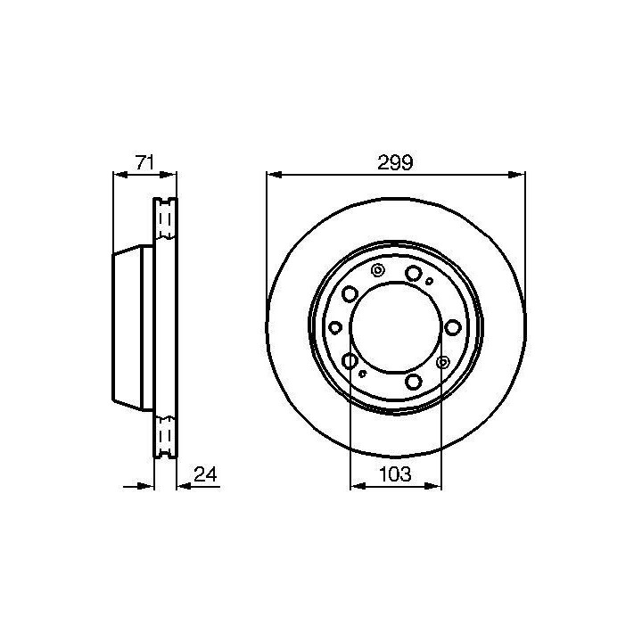 Stabdžių diskas BOSCH 0 986 478 417
