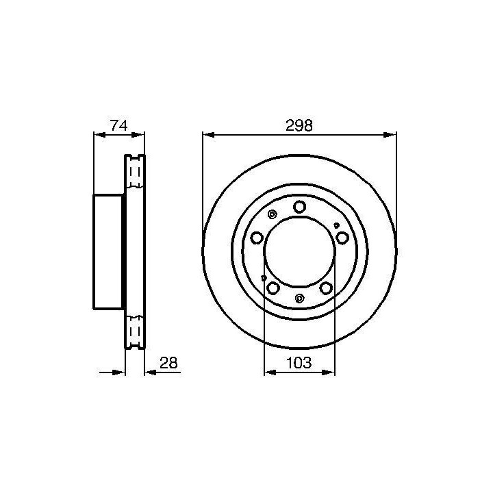 Stabdžių diskas BOSCH 0 986 478 418
