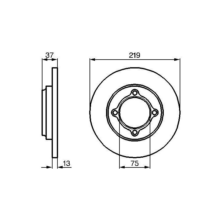 Stabdžių diskas BOSCH 0 986 478 429
