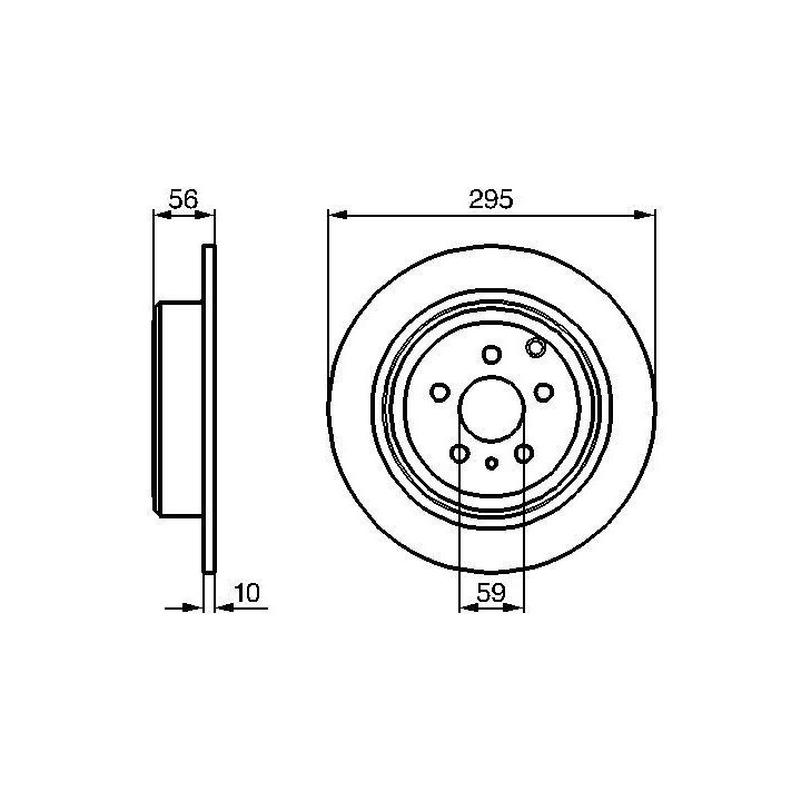 Stabdžių diskas BOSCH 0 986 478 435