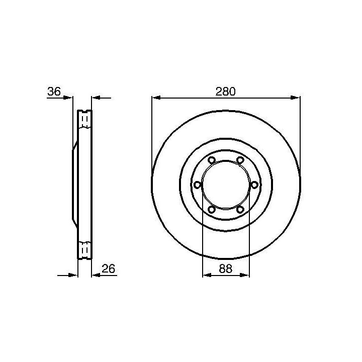 Stabdžių diskas BOSCH 0 986 478 437