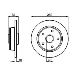 Stabdžių diskas BOSCH 0 986 478 440