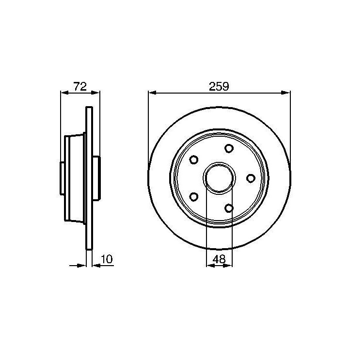 Stabdžių diskas BOSCH 0 986 478 440