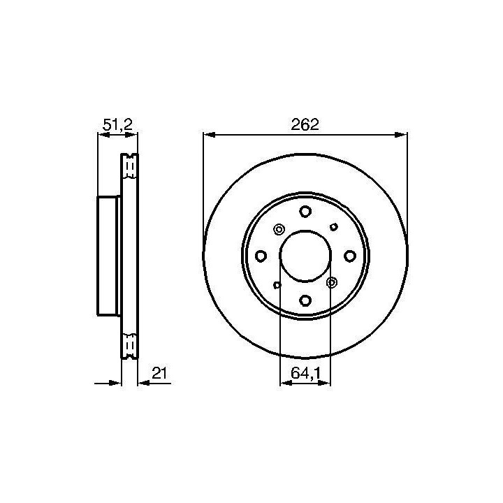 Stabdžių diskas BOSCH 0 986 478 447