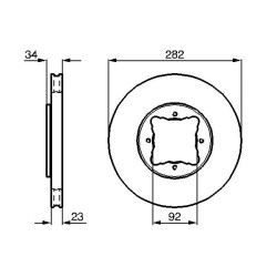 Stabdžių diskas BOSCH 0 986 478 448