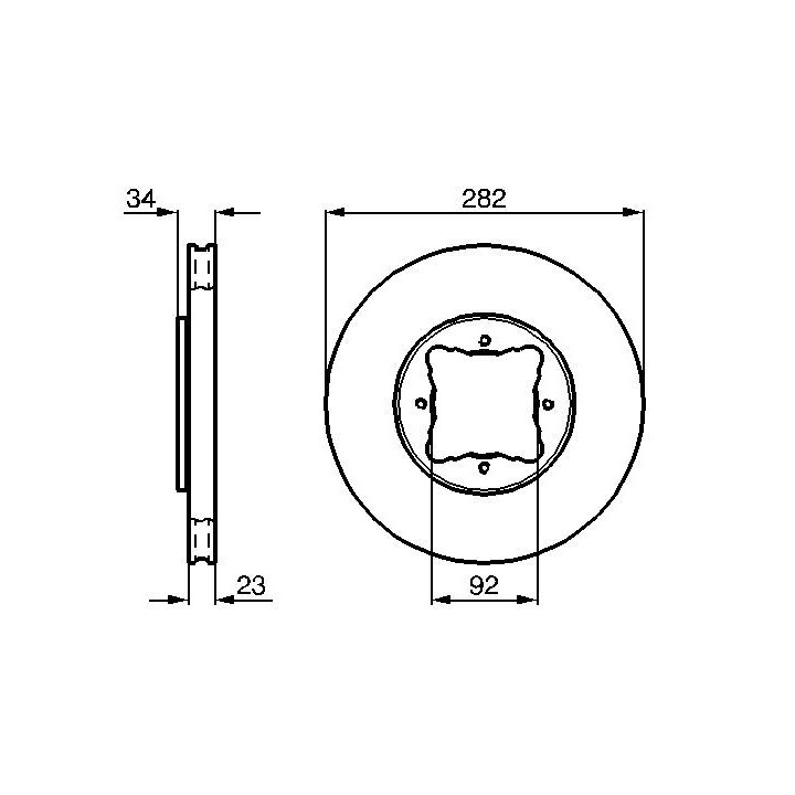 Stabdžių diskas BOSCH 0 986 478 448