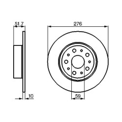 Stabdžių diskas BOSCH 0 986 478 463