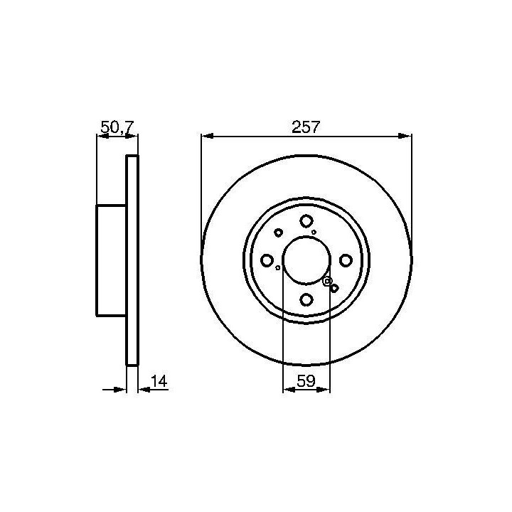 Stabdžių diskas BOSCH 0 986 478 517