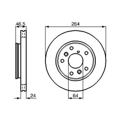 Stabdžių diskas BOSCH 0 986 478 523