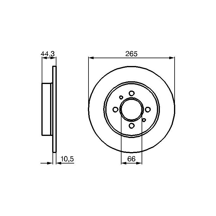 Stabdžių diskas BOSCH 0 986 478 611