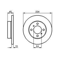 Stabdžių diskas BOSCH 0 986 478 636