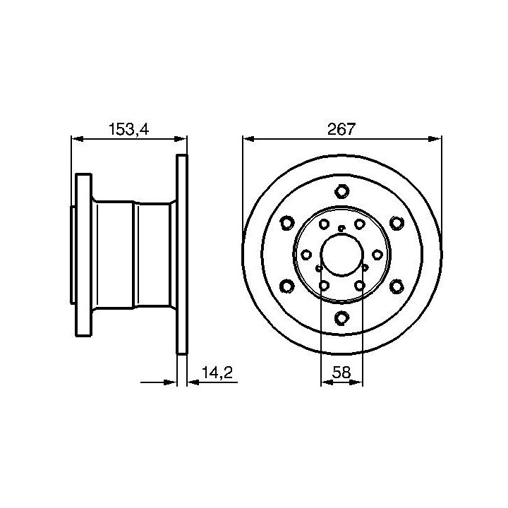 Stabdžių diskas BOSCH 0 986 478 647