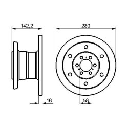 Stabdžių diskas BOSCH 0 986 478 649