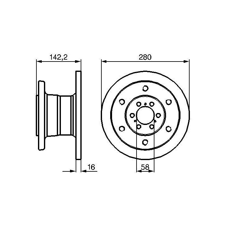 Stabdžių diskas BOSCH 0 986 478 649