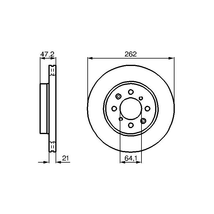 Stabdžių diskas BOSCH 0 986 478 657