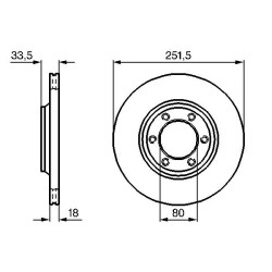 Stabdžių diskas BOSCH 0 986 478 658