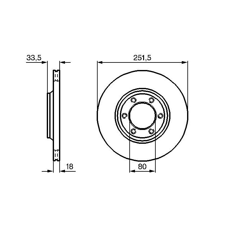 Stabdžių diskas BOSCH 0 986 478 658
