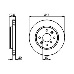 Stabdžių diskas BOSCH 0 986 478 659