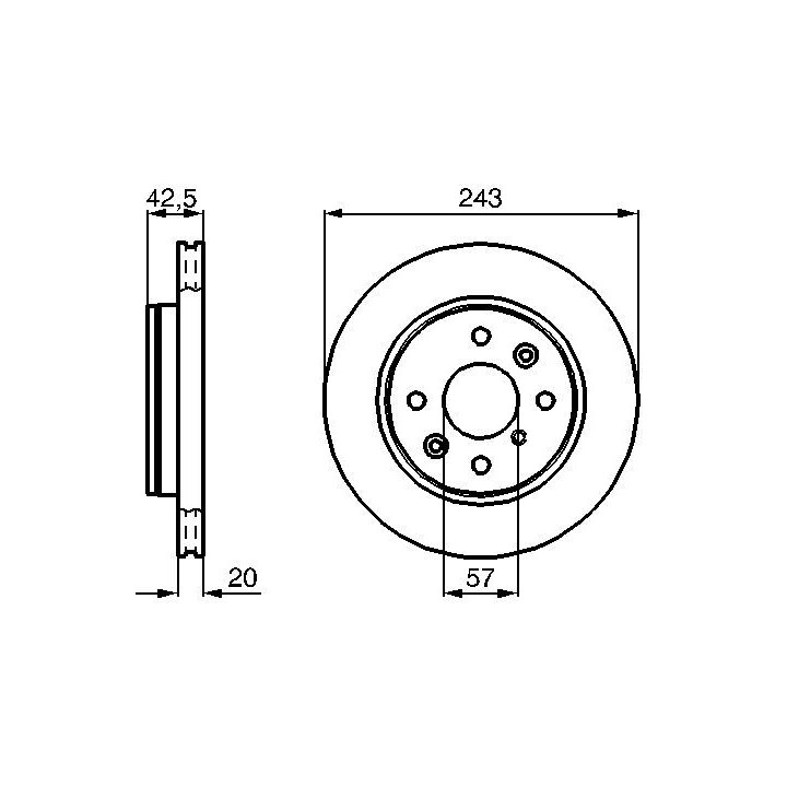 Stabdžių diskas BOSCH 0 986 478 659