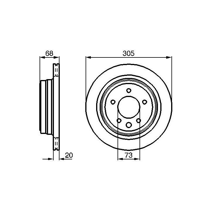 Stabdžių diskas BOSCH 0 986 478 660