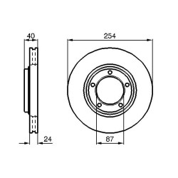 Stabdžių diskas BOSCH 0 986 478 663