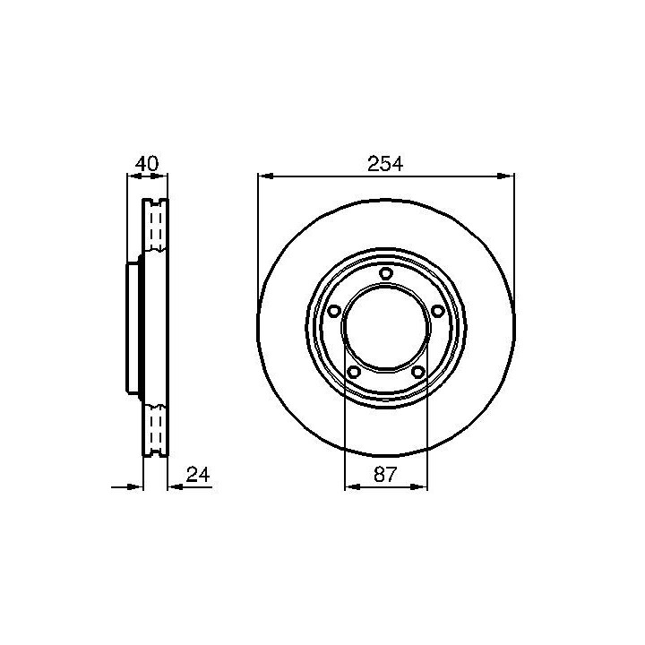Stabdžių diskas BOSCH 0 986 478 663