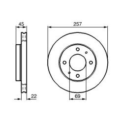 Stabdžių diskas BOSCH 0 986 478 673