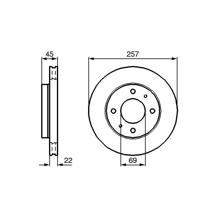 Stabdžių diskas BOSCH 0 986 478 673