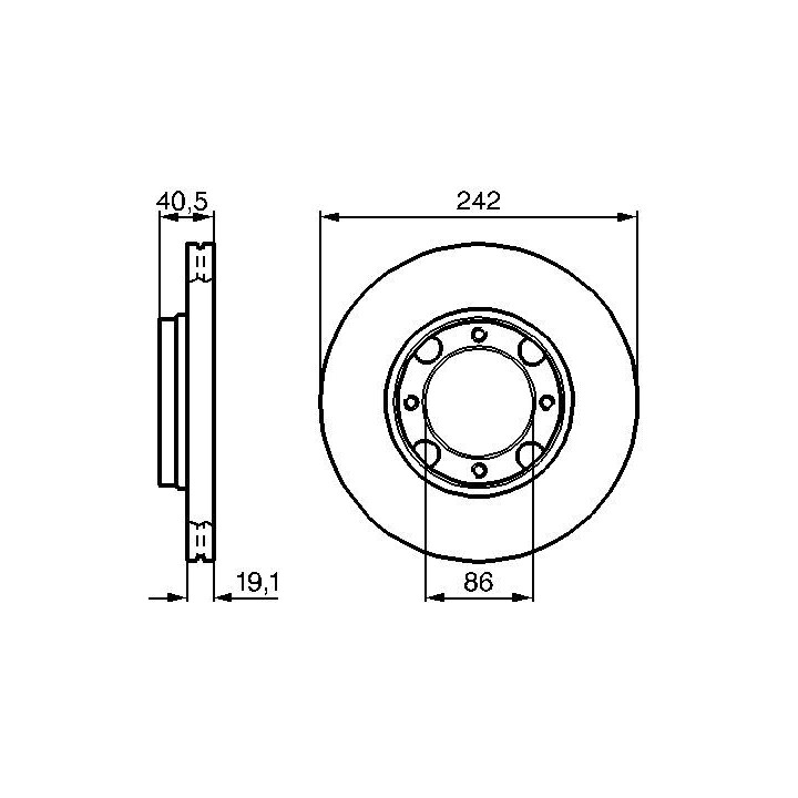 Stabdžių diskas BOSCH 0 986 478 674