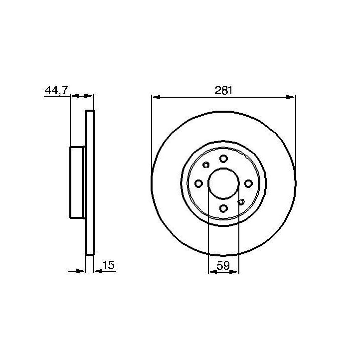 Stabdžių diskas BOSCH 0 986 478 677