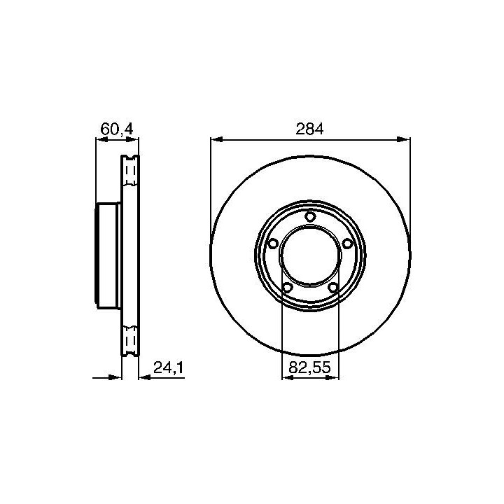 Stabdžių diskas BOSCH 0 986 478 686