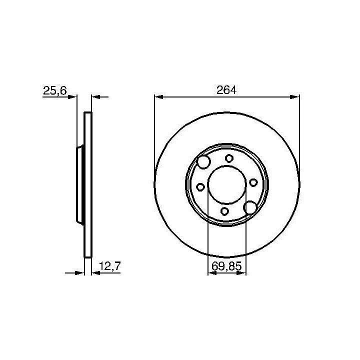 Stabdžių diskas BOSCH 0 986 478 689