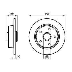 Stabdžių diskas BOSCH 0 986 478 700