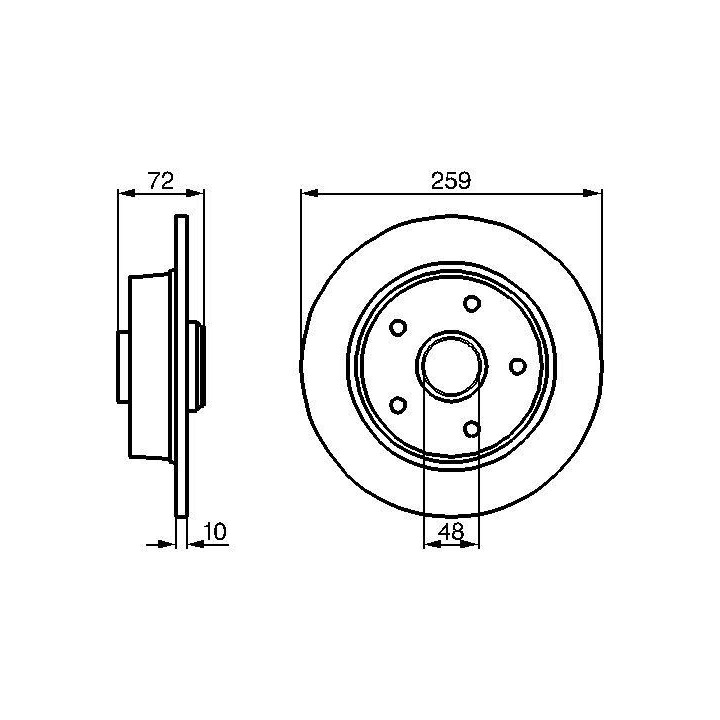 Stabdžių diskas BOSCH 0 986 478 700