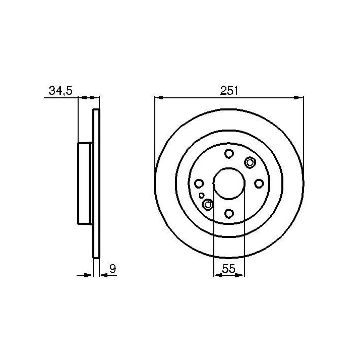 Stabdžių diskas BOSCH 0 986 478 701