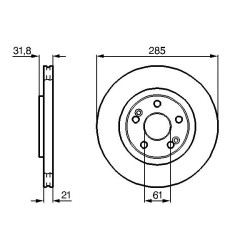 Stabdžių diskas BOSCH 0 986 478 719