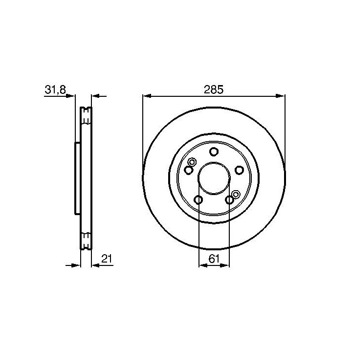 Stabdžių diskas BOSCH 0 986 478 719